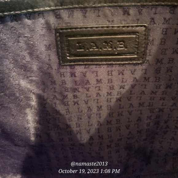 L.A.M.B. by Gwen Stefani Zebra Print Newsprint Tote Luxury Designer Bag #604 - Picture 4 of 15